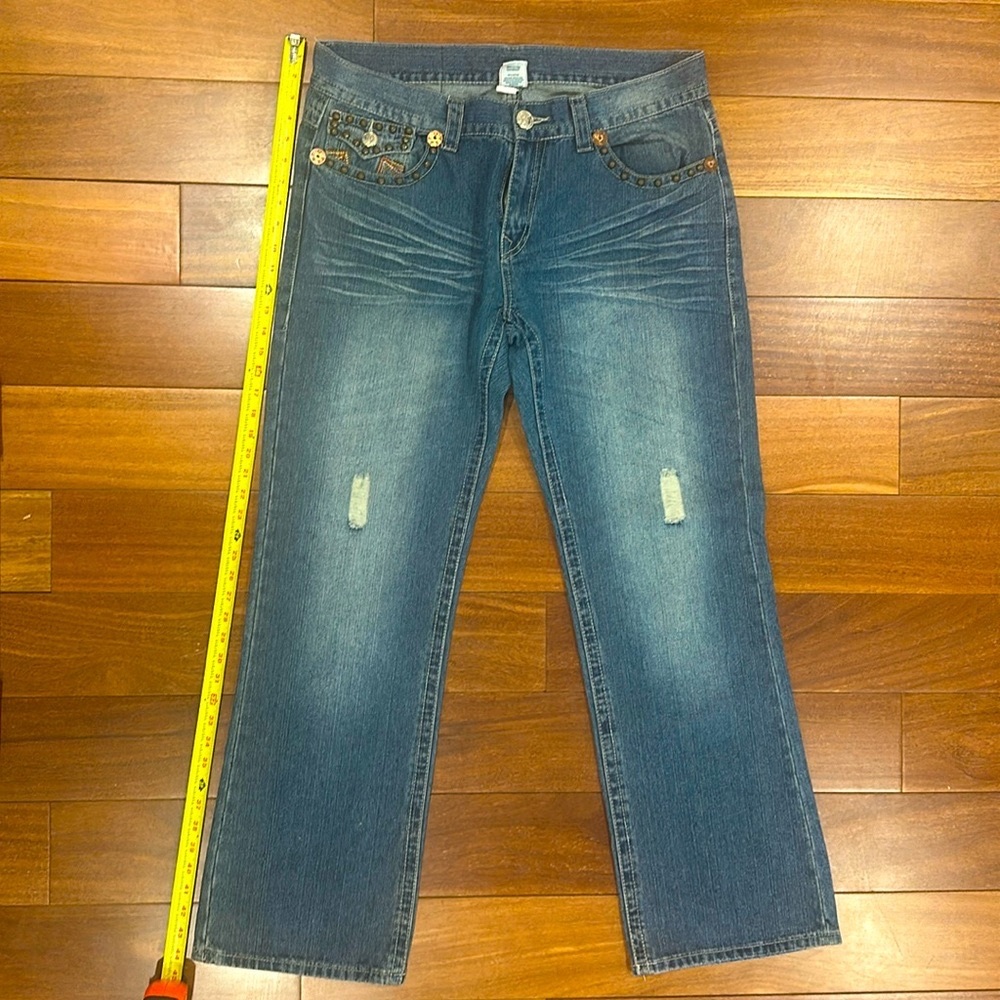 TRUE RELIGION JOEY SUPER T JEANS Men’s Flap Pockets  Size 40 Made in USA